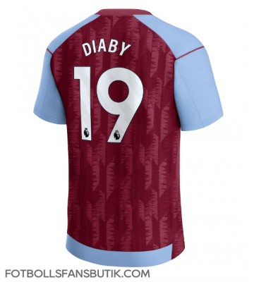 Aston Villa Moussa Diaby #19 Replika Hemmatröja 2023-24 Kortärmad